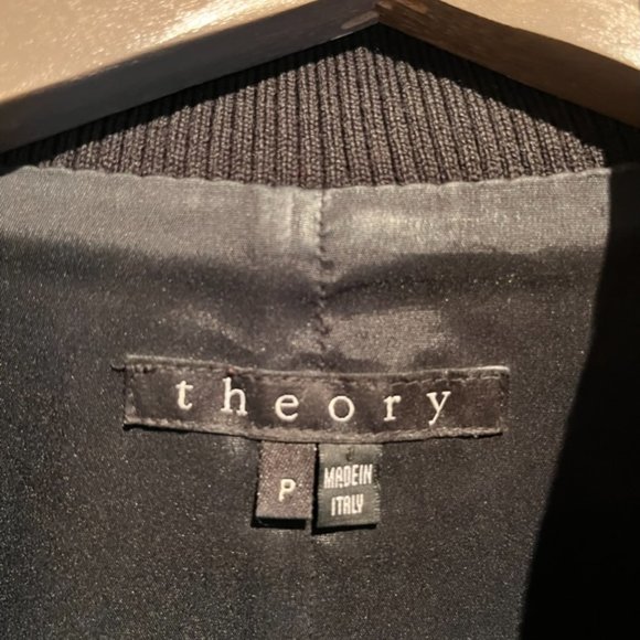 Theory Women's Belare L Meet Full Zip Leather Jacket - Small - Picture 2 of 5